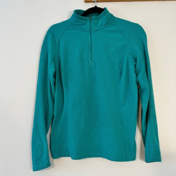 The North Face Tops - The North Face Women’s Sz Medium Blue Fleece Base Layer 3/4 Zip Jacket Polartec